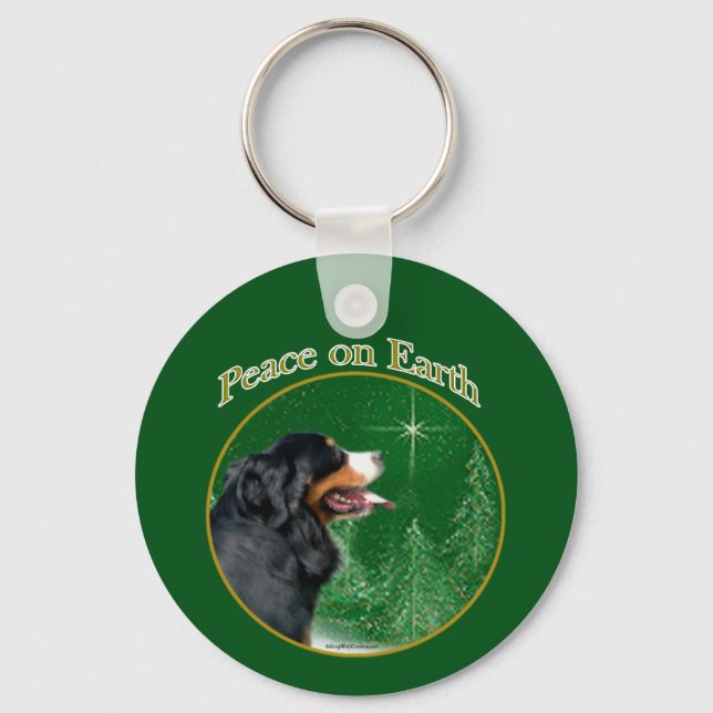 Chaveiro Paz de Cão das Montanhas Bernês (Frente)