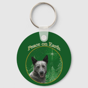 Chaveiro Paz de Cão de Bovinos Australiano