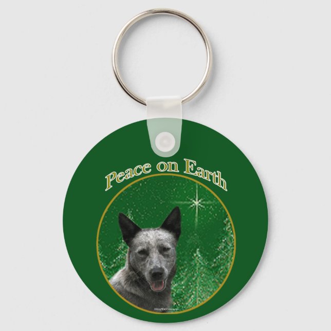 Chaveiro Paz de Cão de Bovinos Australiano (Frente)