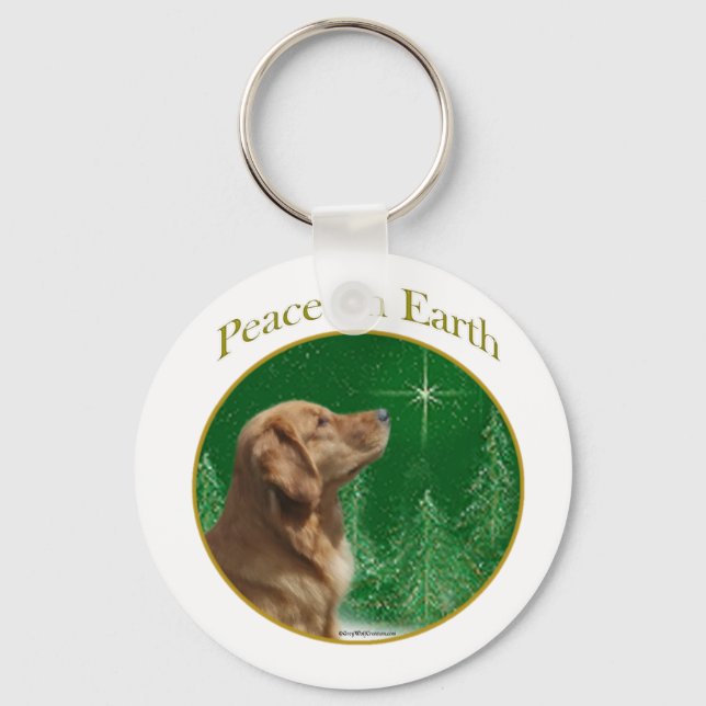 Chaveiro Paz de ouro Retriever (Frente)