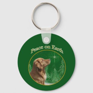 Chaveiro Paz de ouro Retriever