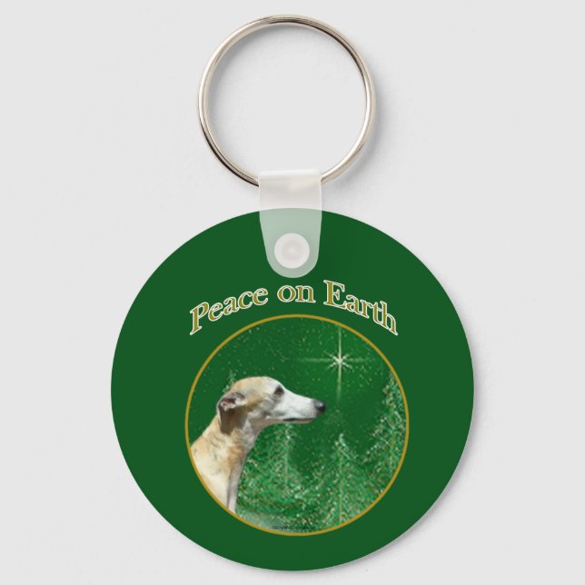 Chaveiro Paz de Whippet (Frente)