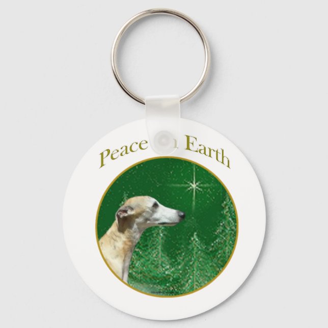 Chaveiro Paz de Whippet (Frente)