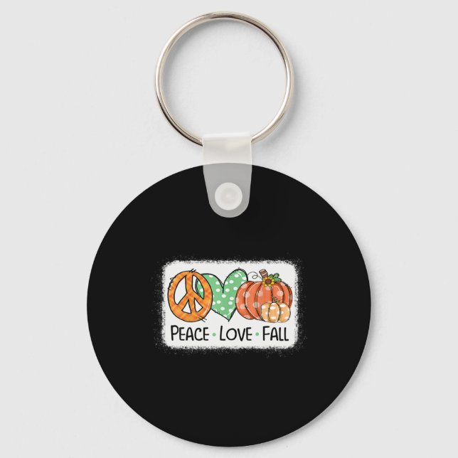 Chaveiro Paz e Amor e Abaixar Abóbora Autópsia Queda Feliz  (Frente)