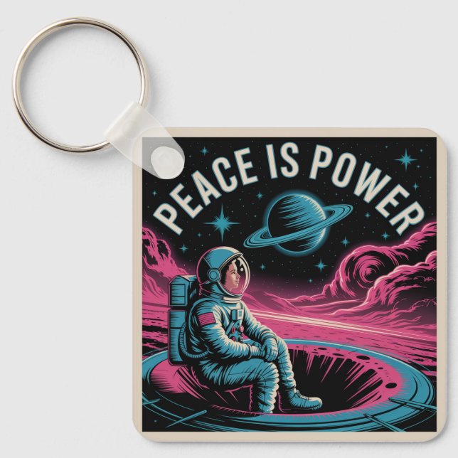 Chaveiro Paz É Poder (Frente)