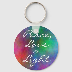 Chaveiro paz etéreo, amor, &, luz