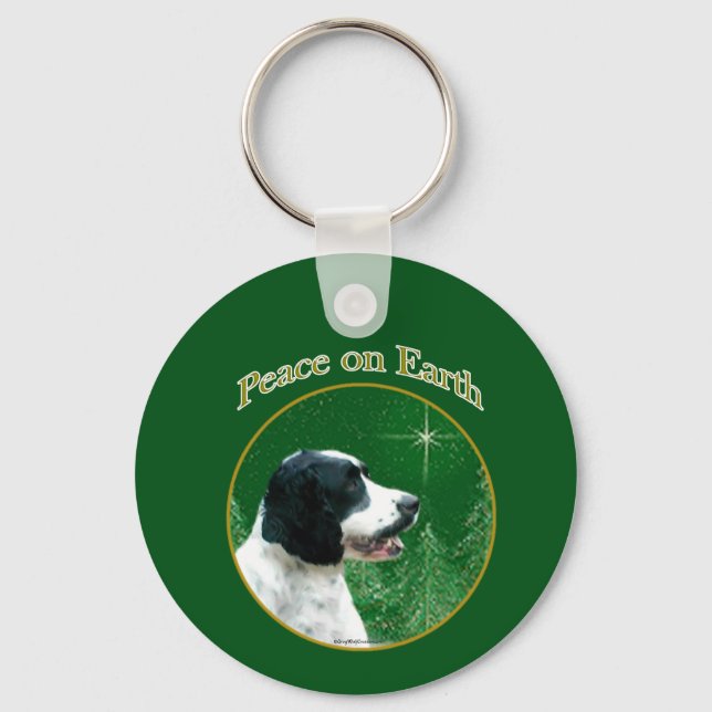 Chaveiro Paz Inglês Springer Spaniel (Frente)