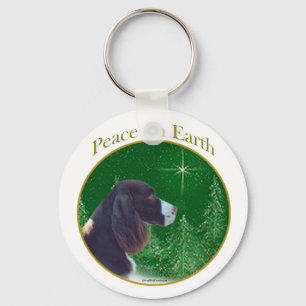 Chaveiro Paz Inglês Springer Spaniel (fígado)