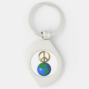 Chaveiro Paz na Terra Rebus Word Quebra-cabeça