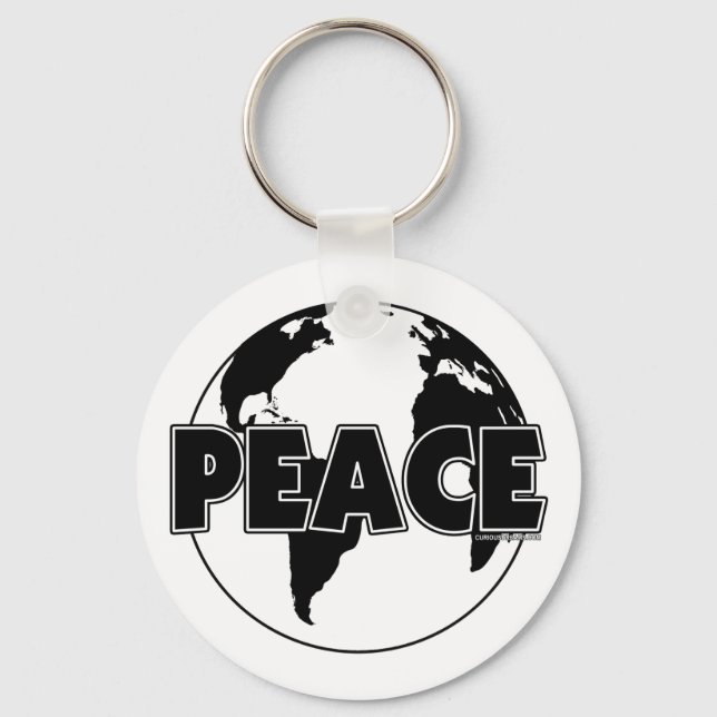 Chaveiro Paz Preto e Branco - Luz da Terra (Frente)