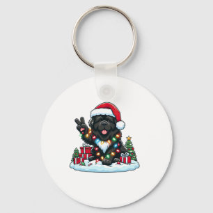 Chaveiro Paz Terra Nova Cachorro Luzes de Natal Mulheres
