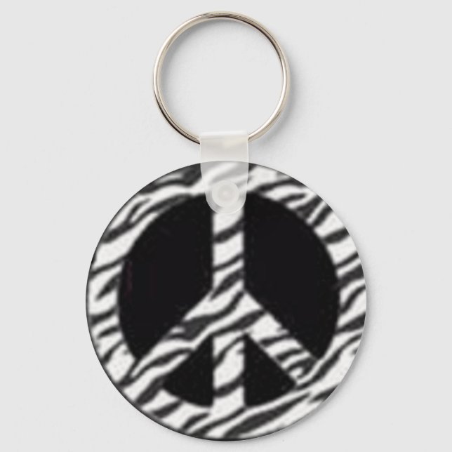 Chaveiro paz zebra (Frente)