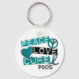 Chaveiro PCOS Peace Love Cure 1