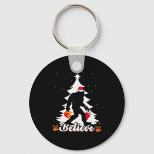 Chaveiro Pé Grande Acredite Árvore de Natal Divertido Papai