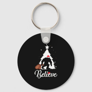 Chaveiro Pé Grande Acredite na Camisa de Natal