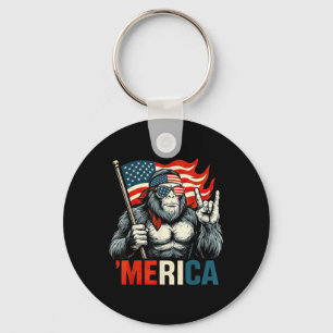 Chaveiro Pé Grande América Rocha Bandeira Americana Patriót