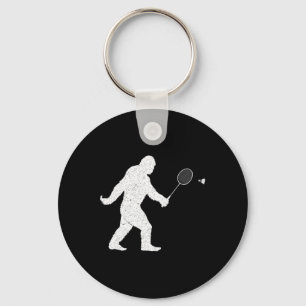 Chaveiro Pé Grande Jogando Badminton Chuttle Engraçado Badm
