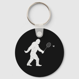 Chaveiro Pé Grande Jogando Badminton Chuttle Engraçado Badm