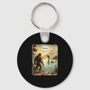 Chaveiro Pé-grande sasquatch monstro do lago ness engraçado