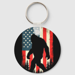 Chaveiro Pé grande usa bandeira patriótica quatro de julho