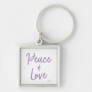 Chaveiro PEACE-and-Love-Purple