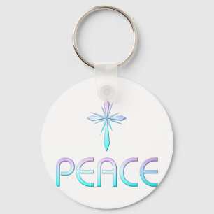 Chaveiro Peace Cross Christian