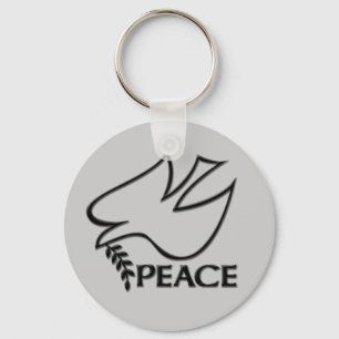 Chaveiro Peace Dove Peace Sign