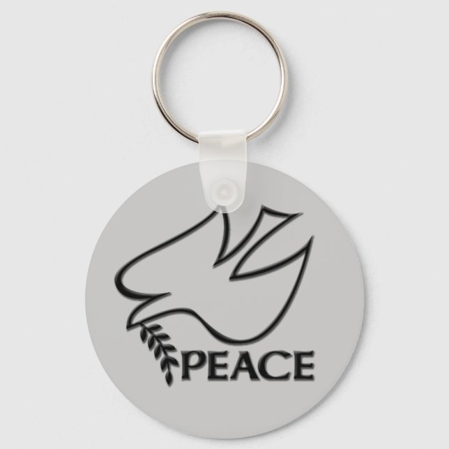 Chaveiro Peace Dove Peace Sign (Frente)