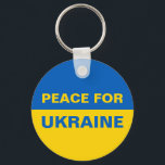 Chaveiro Peace for Ukraine Ukrainian Flag<br><div class="desc">Peace for Ukraine Ukrainian Flag</div>