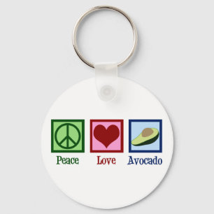 Chaveiro Peace Love Avocado