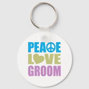 Chaveiro Peace Love Groom