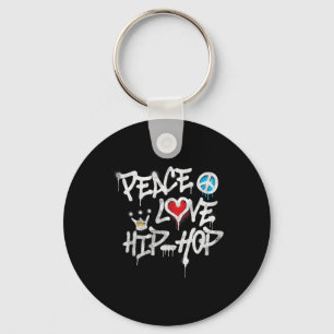 Chaveiro Peace Love Hip Hop Dancing