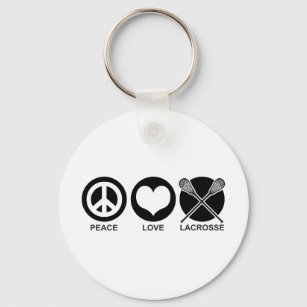 Chaveiro Peace Love Lacrosse