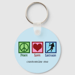 Chaveiro Peace Love Lacrosse
