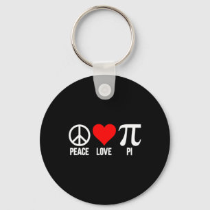 Chaveiro Peace Love Pi Happy Pi Day 3.14 Math Lover Pi Day
