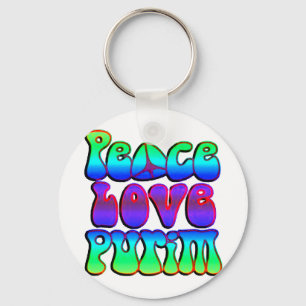 Chaveiro Peace Love Purim