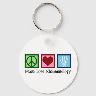 Chaveiro Peace Love Rheumatology