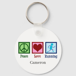 Chaveiro Peace Love Run
