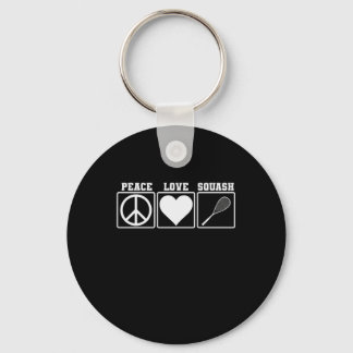 Chaveiro Peace love Squash