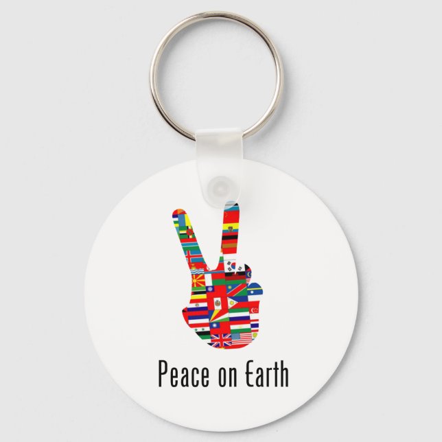Chaveiro Peace On Earth (Frente)