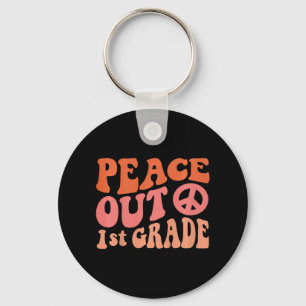 Chaveiro Peace Out 1rua Grade Funny Retro 70's Last Day Of 