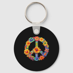 Chaveiro PEACE SIGN LOVE 60s 70s Groovy Hippie Costume Hall