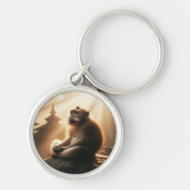 Chaveiro Peaceful Monkey Keychain (Frente)