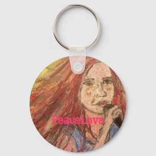 Chaveiro PeaceLove Rocker Girl