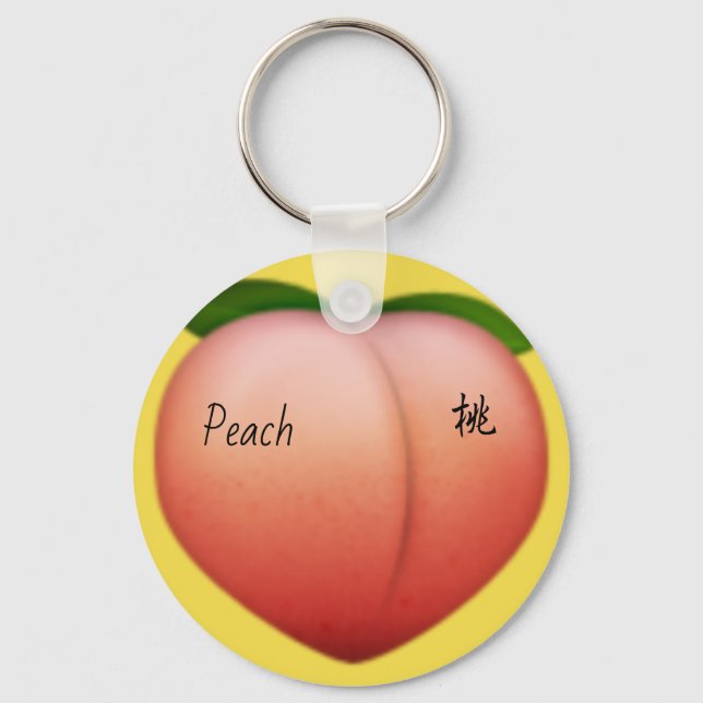 Chaveiro Peach emoji (Frente)