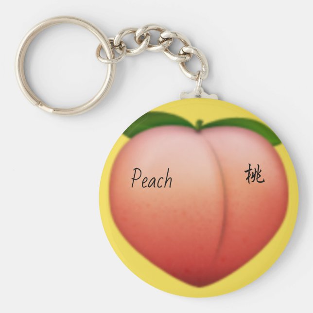 Chaveiro Peach emoji (Frente)