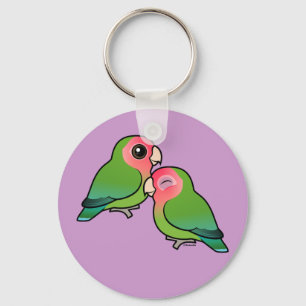 Chaveiro Peach-faced Lovebird Adorable Pair