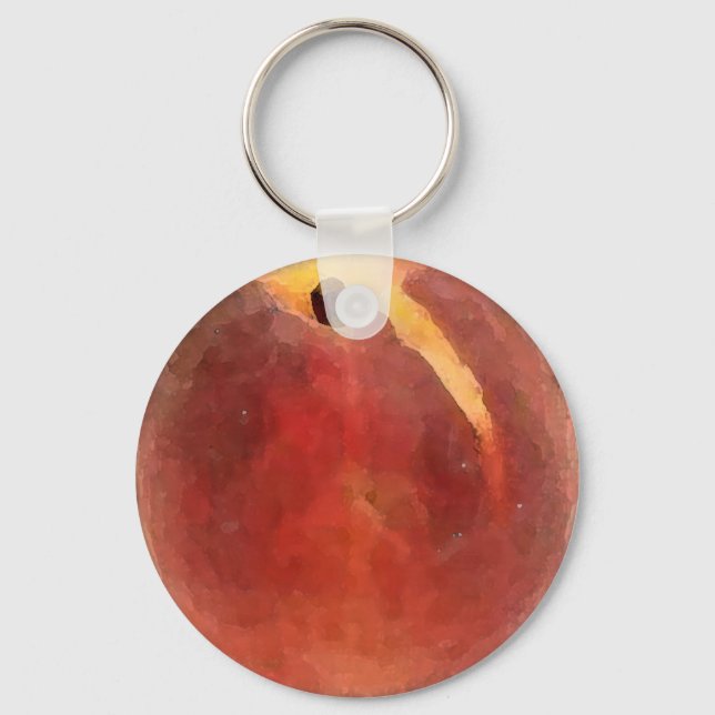 Chaveiro Peach Watercolor - Cadeia de Chave (Frente)