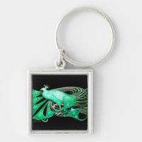 PEACOCK EM VERDE E PRETO