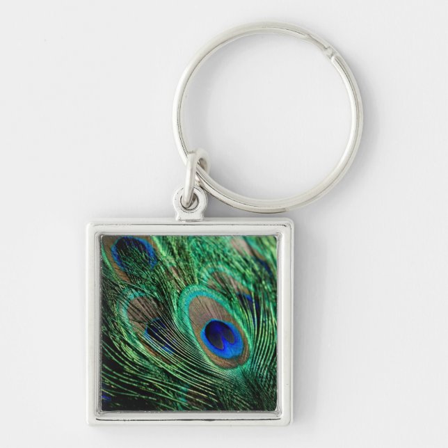 Chaveiro Peacock Feather Lucky (Frente)